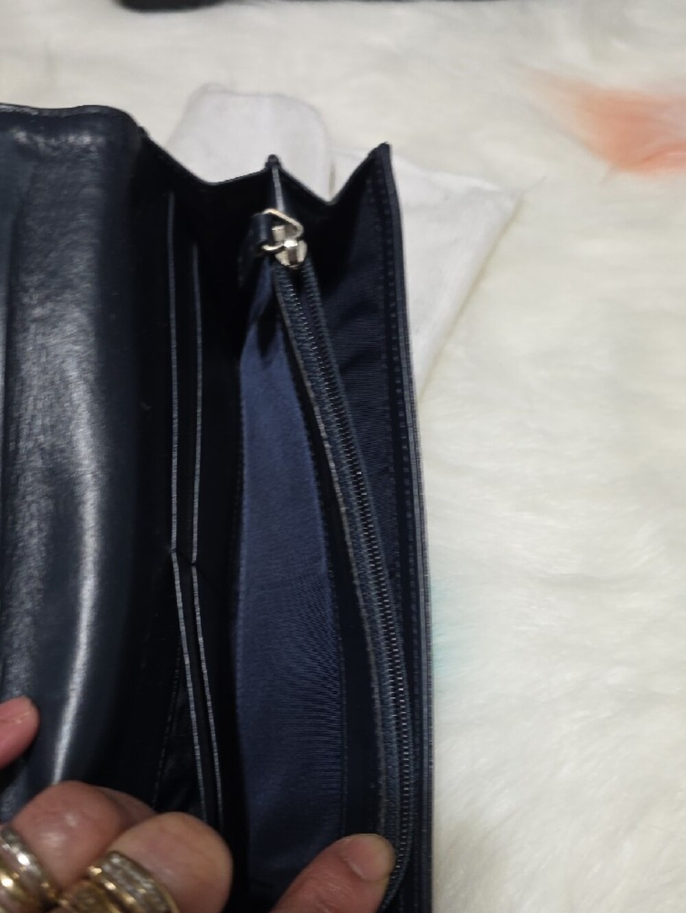Authentic Dior Monogram Card Holder in Black and Tan - Picture 4 of 4
